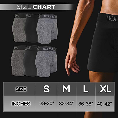 Twist Body Glove Men's Boxer Briefs 6-Pack Micro Modal, Contoured Shape, Soft & Breathable, Comfort Fit Underwear4