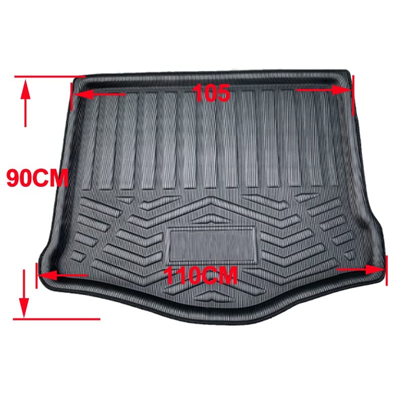 Rear Cargo Liner Trunk Floor Mat Tray – Fits Ford Focus Mk3 2012-2018 Hatchback – Black