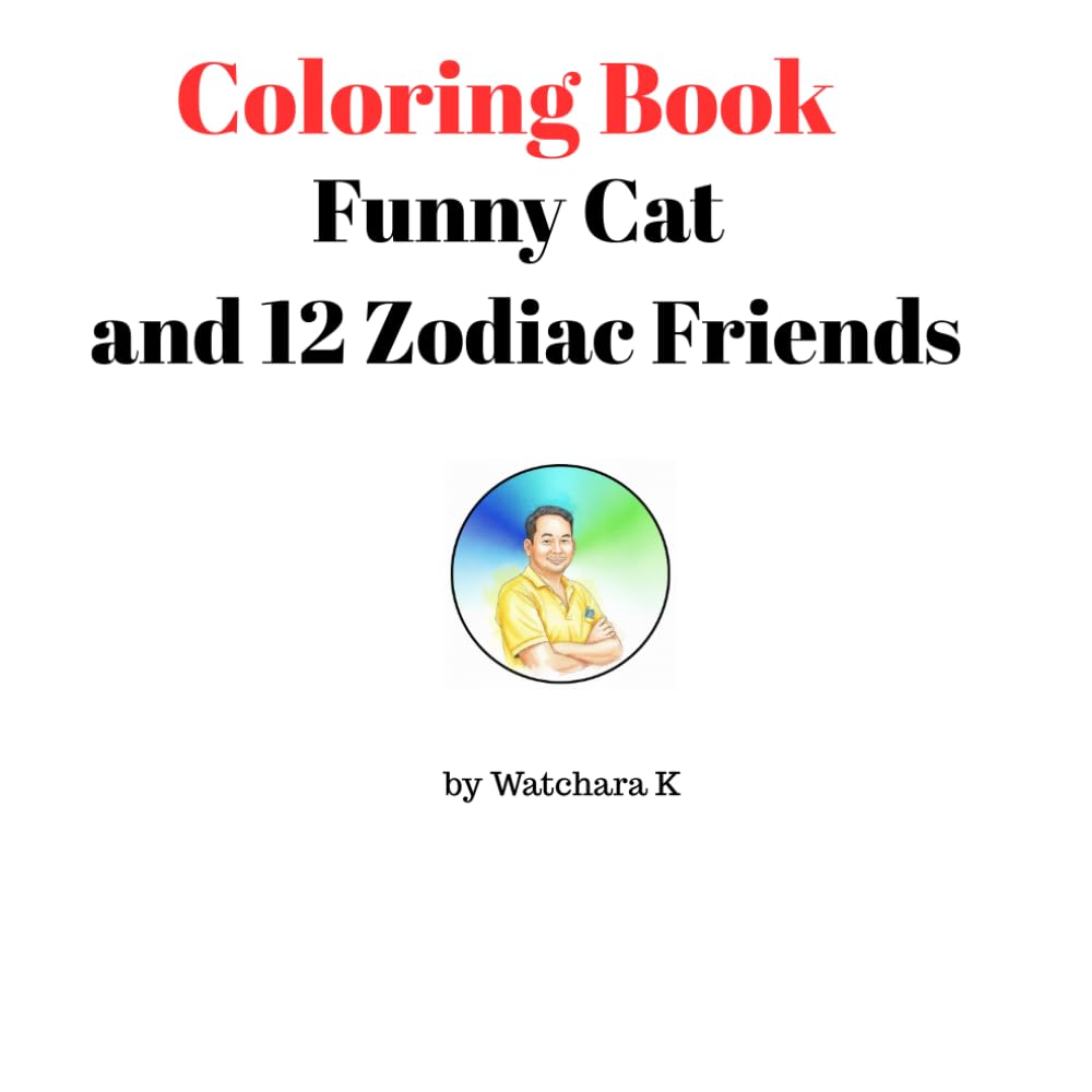 Funny Cat and 12 Zodiac Friends: 40 Isometric Room Coloring Pages for Kids and Adults Featuring Cute Animals, Chinese Zodiac Signs, and a Silly Cat
