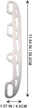 balacoo Ice Skate Replacement Blades 2Pcs Stainless Steel Hockey Skate Accessories with 16 Edge Plugs for Figure and Roller Hockey Skates