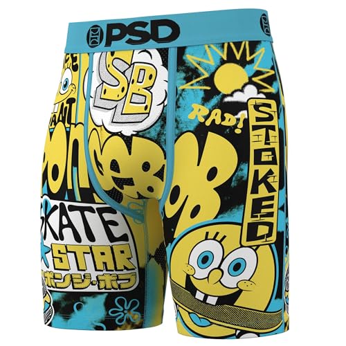 PSD Men's Spongebob Boxer Brief 3-Pack, Multi, M2