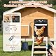 Dreamhigh® Hühnerklappe Solar Mit LCD-Anzeige, Automatische Hühnerklappe Mit Timer & Lichtsensor, Wetterfeste Hühnerklappse Mit Fernbedienung Und Klemmschutz Für Den Stall, Zur Hühnerstall