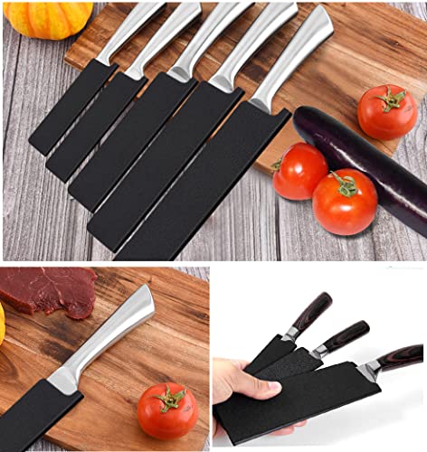 5-Piece Universal Knife Edge Guards, Non-Bpa Knife Sheath, Waterproof Abrasion Resistant Felt Lined Knife Cover Sleeves Knife Protectors, Gentle On Your Blades（ 5 Pack) #TOP5