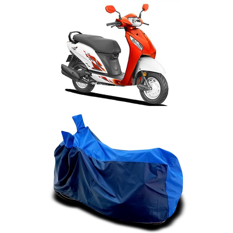 Image of DUFFEL-Two Wheeler Bike Body Cover Compatible for Activa Bs6 Heat Protectio /UV-Rays /Birds Dropping /DustProof /Waterproof All Variants [Nevay Blue]
