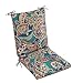 Makimoo Set of 4 Outdoor Dining Chair Cushions, Comfort Patio Seating Cushions, 44 x21x4.5 inch, Single Welt and Zipper, Blue Trumpet Flowers