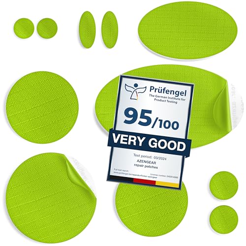 Patches de reparo de jaqueta | Pré-cortado, autoadesivo, macio, impermeável, tecido de nylon ripstop