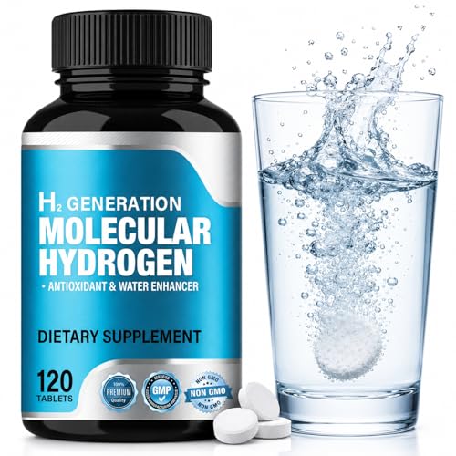 H2Molecular Hydrogen Tablets for Drinking Water 120 Tablets Energy Support