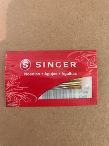 10 SINGER 2045 Universal (15X1, HAX1, 130/705H) Ball Point Yellow Band Sewing Machine Needles ~ Multiple Sizes! (SINGER 70/09)