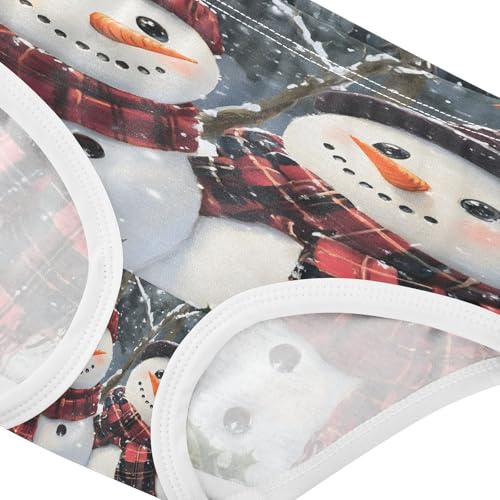 Christmas Two Snowman Red Cardinals Toddler Girls's Underwear 2T 202b86214