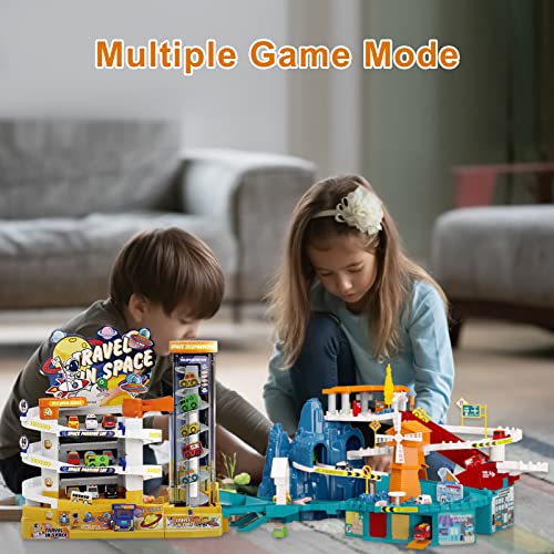 Likrolwe Race Track Car Ramp Toys For Toddlers 3-5, Toy Car Garage Vehicle Playsets With 8 Mini Cars And Track Play, Preschool Toys Montessori Vehicle Set Gift For 3 4 5 6 Year Old Boys Girls #TOP5
