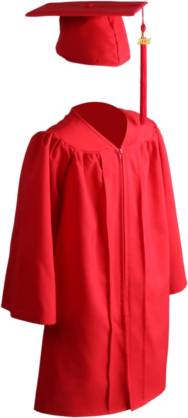 OSBO GradSeason Unisex Matte Kindergarten Graduation Gown Cap Tassel Set 2026