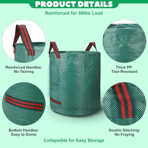72 & 32 Gallon Reusable Yard Bags