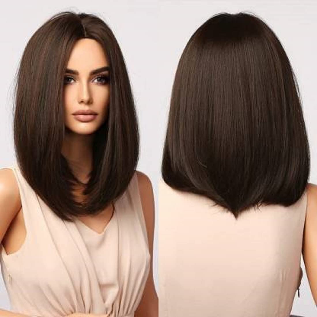 Abrish women brown stylish bob wig