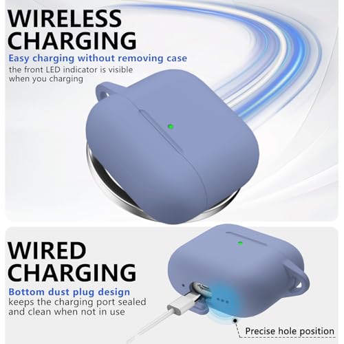 Image of Ljusmicker for AirPods 4 Case 2024 with Cleaner Kit,Lavender