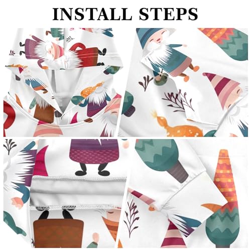 Kids Hoodies Sweaters Christmas Gnome Dwarfs Hooded Sweatshirts with Big Pockets for Boys Girls B04000163