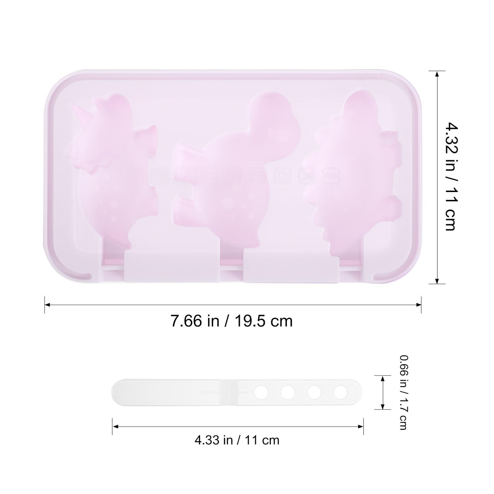 2 Pièces Moules à Glace Silicone Réutilisables avec Couvercles Formes Animaux et Véhicules Moules pour Esquimaux DIY Faciles à Démouler et Nettoyer Sécurité Alimentaire