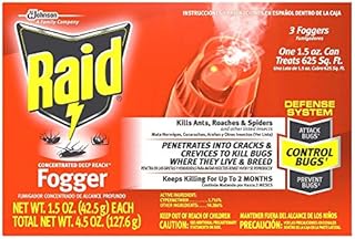 Raid Concentrated Deep Reach Fogger, 1.5 OZ, 3 CT (Pack - 1)