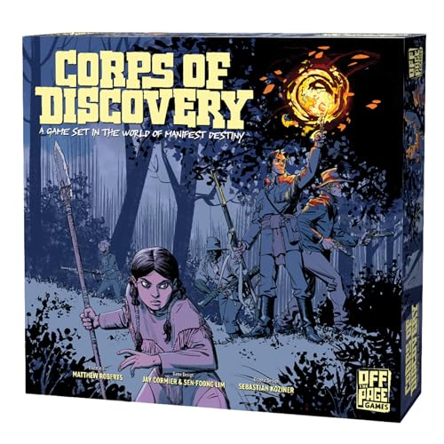 Corps of Discovery Brettspiel - Kooperatives Abenteuerspiel für 1-4 Spieler, Strategisches Erkundungsspiel von Off The Page Games, ab 14 Jahren