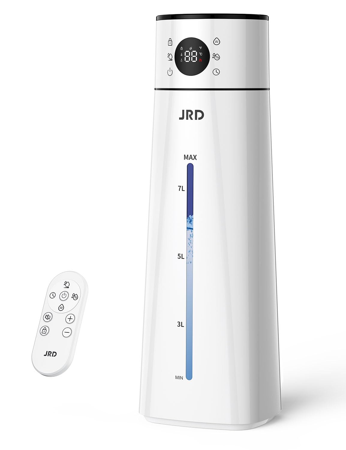 JRD 8L 2 1Gal Humidifier Large Room Ultrasonic Cool Mist for Bedroom Quiet Humidifier with Remote Control 10