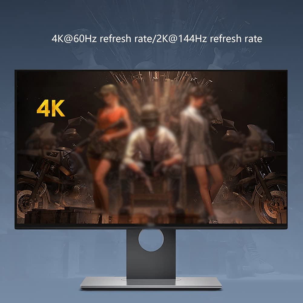 ASFD Monitor Cable 1.2 DisplayPort to DisplayPort Cable (4K@60Hz, 2K@144Hz) DP Cable for Computer, Laptop, Monitor, Projector Cable (Length : 1.5m)