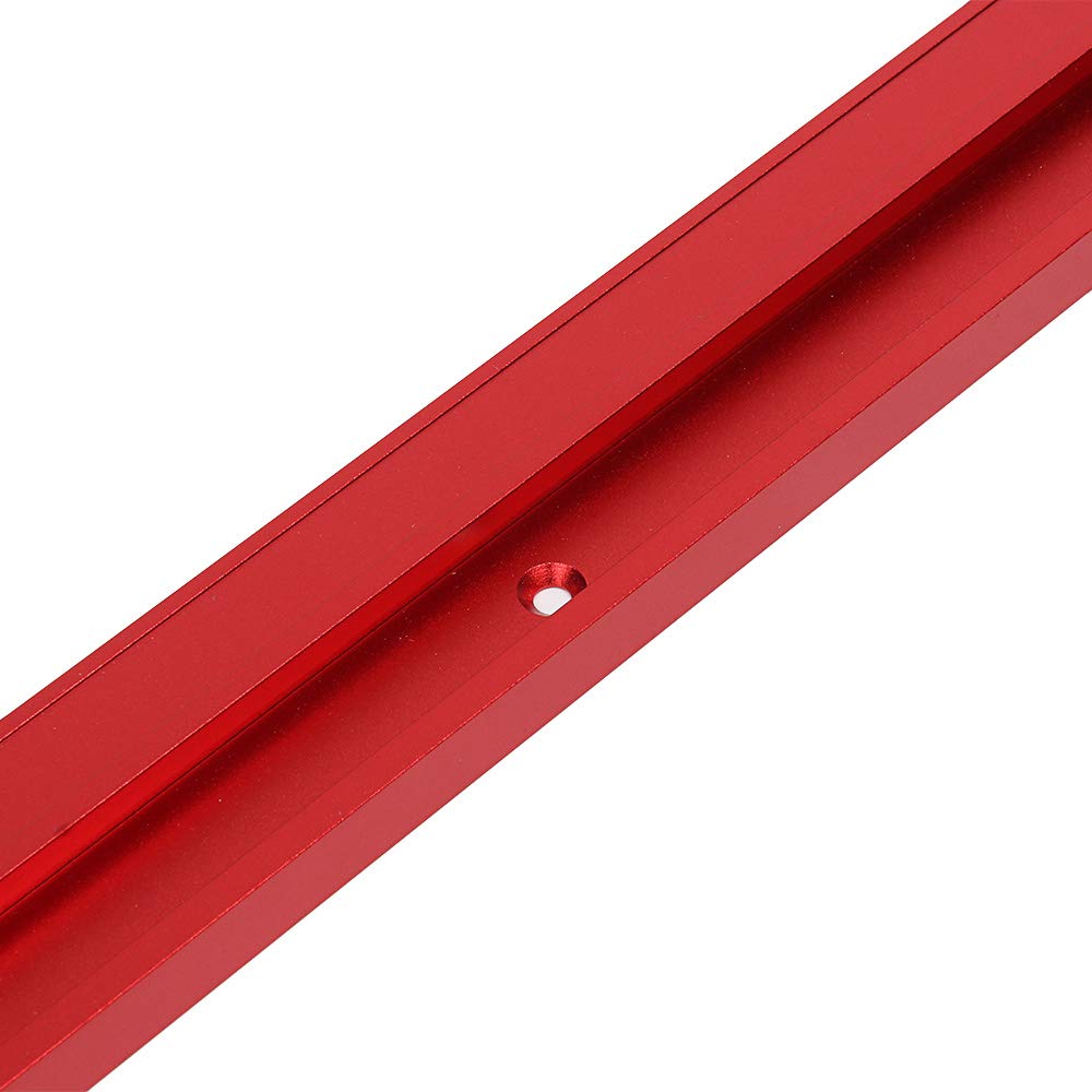 belupai 1000mm alliage d'aluminium rouge 45 type t-rail à bois t-slot rainure à onglet