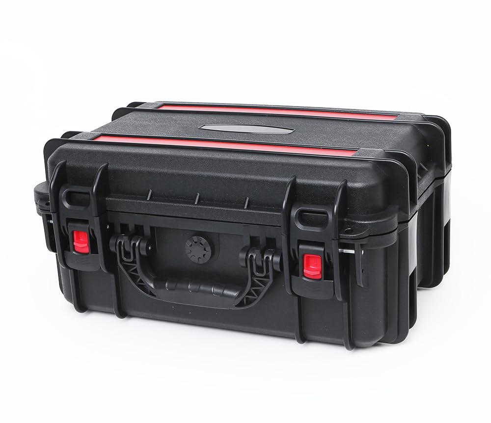 Funda rígida impermeable de 18 pulgadas con inserto de espuma personalizable de 18 x 13 x 8 pulgadas (negro)
