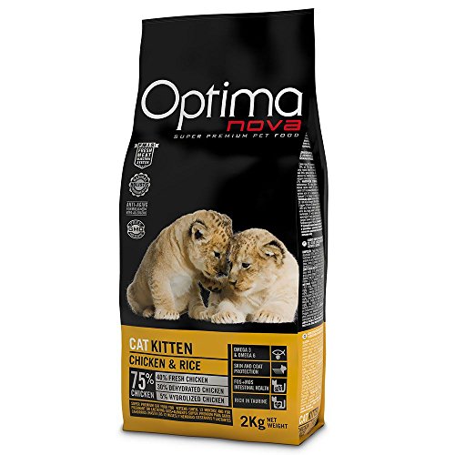 Optima Nova - Pienso para gatos kitten pollo y arroz