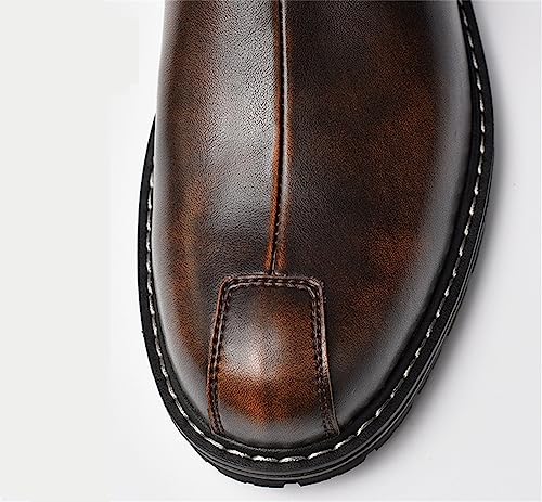 CHUUMEE Men's Casual Boots Fashion Motorcycle Combat Ankle Dress Boots3