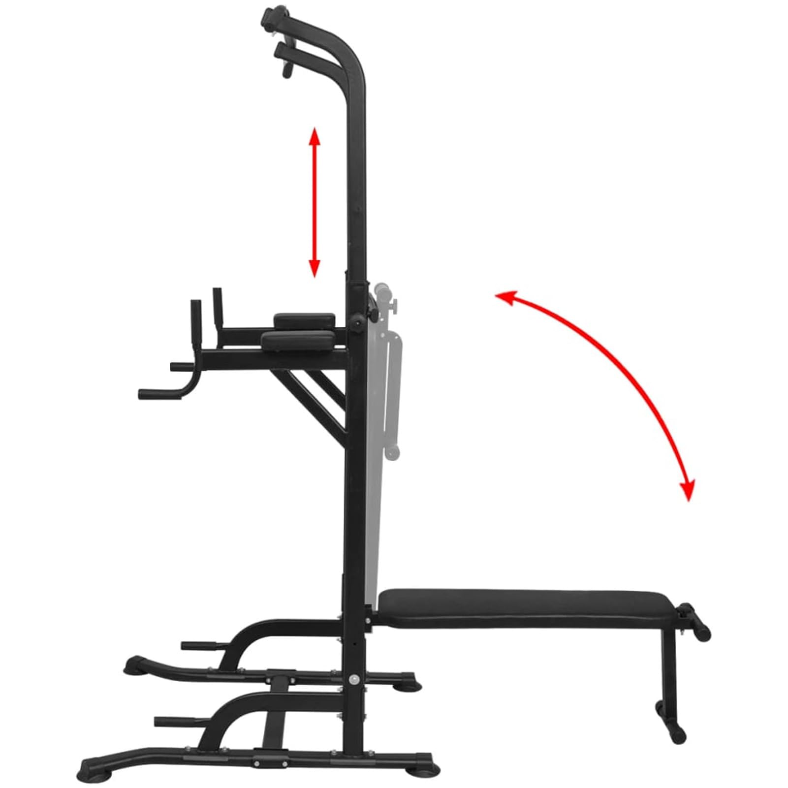Máquina de musculación Power Tower con Banco de Abdominales, Rack Musculación, Banco Abdominales, Banco De Pesas Musculacion, Gimnasio En Casa, Banco Gimnasio, Banco Press Banca