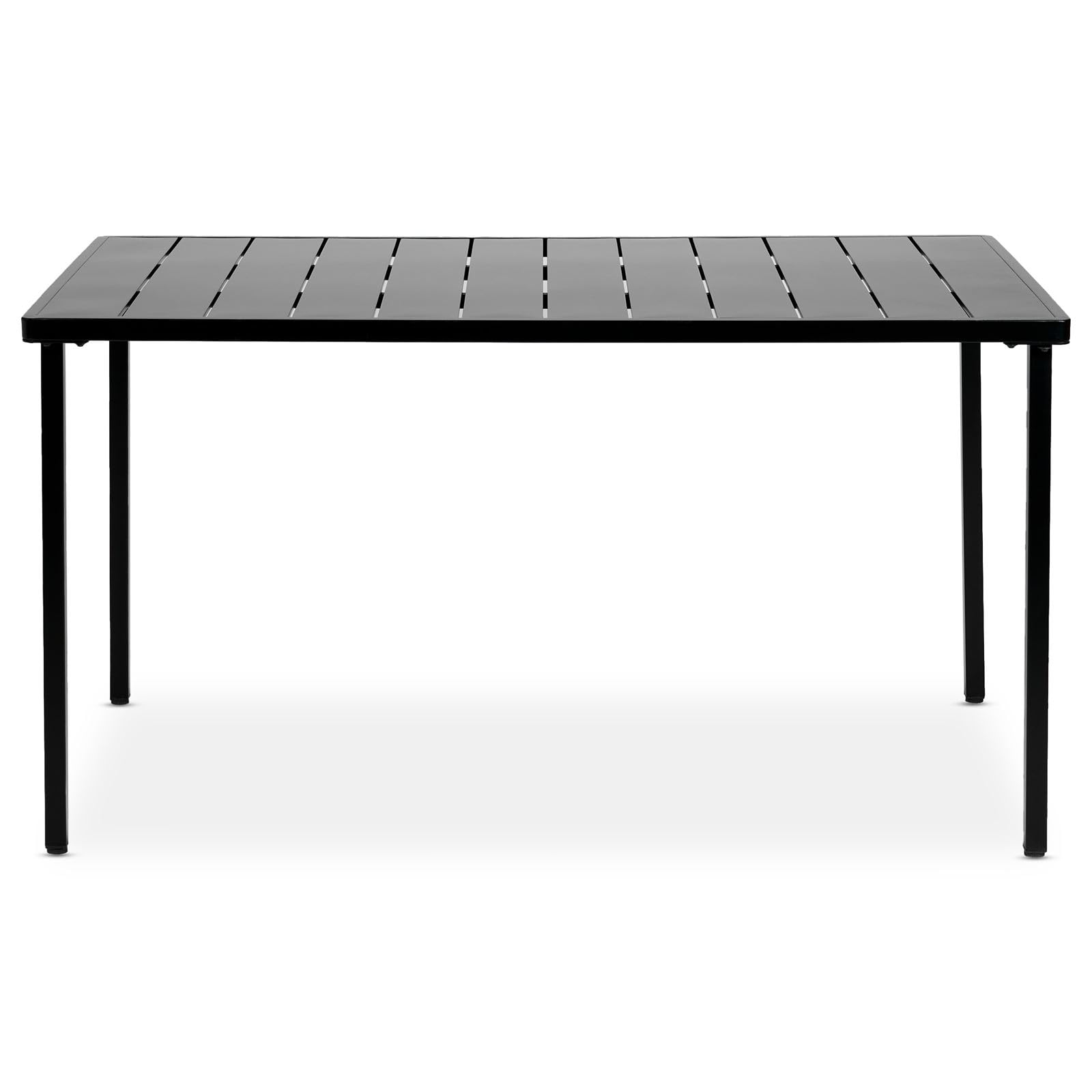 IDIMEX Gartenmöbel Set Narciso mit Tisch und 6 Stühlen, schwarz - Moderne Outdoor Sitzgruppe für 6 Personen, wetterfest & UV-beständig für Terrasse und Garten