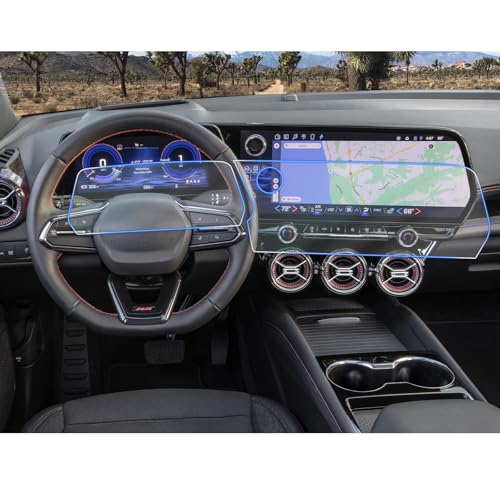 Image of CDEFG 4Pcs for 2024-2026 Chevy Blazer EV Screen Protector for Chevrolet Blazer EV 2026 2025 2024(17.7In Navi+11In Dash), 2024-2026 Blazer EV(LT /RS) Accessories Nano Screen Cover HD Clear