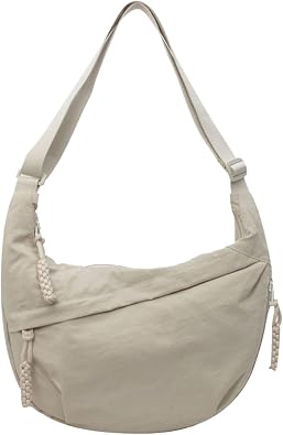 Crescent Bag Women'S Cross-Body Bags Half Moon Nylon Dumpling Sling Crossbody With Multi Pockets For Travel Side Shoulder With Adjustable Strap Side Casual Chest Slouch Bag
