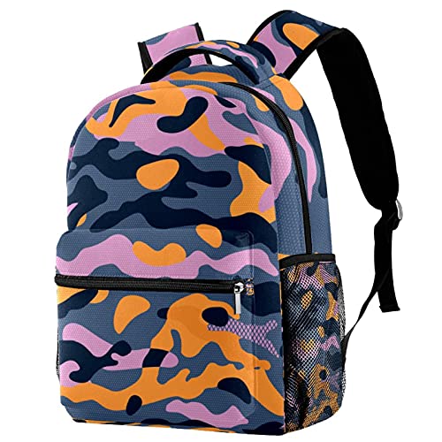 Sac à dos pour enfant camouflage résistant avec poche bouteille latérale