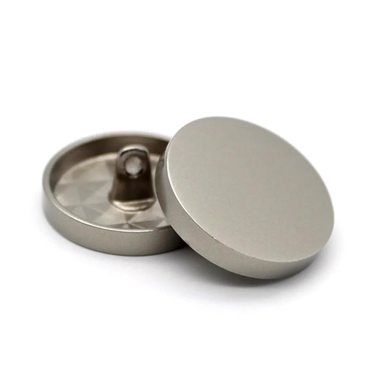 Gemelos de metal de 20mm para eventos formales y bodas juego de 10 piezas plata