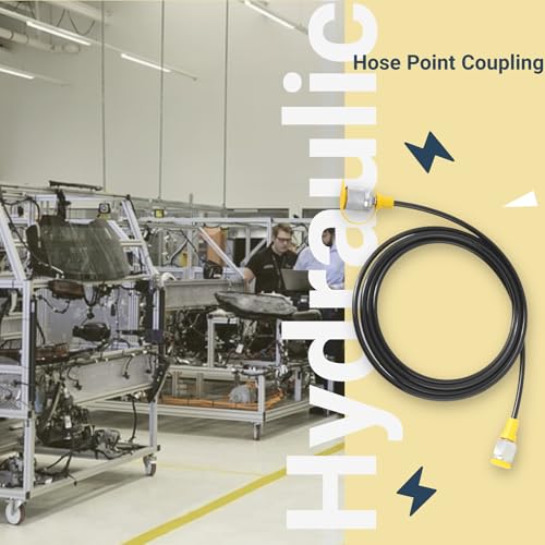 Image of Hydraulic Pressure Test Hose, M16 Test Port to 1 /4Npt,1 PCS Hydraulic Pressure Test Hose 2.0m /6FT Testing Coupling Point