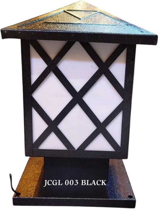 Areezo Waterproof Black Outdoor Gate Light for Pillar and Boundary Wall – Black Finish (Bulbnot Incl.) (1 Piece)-image-18