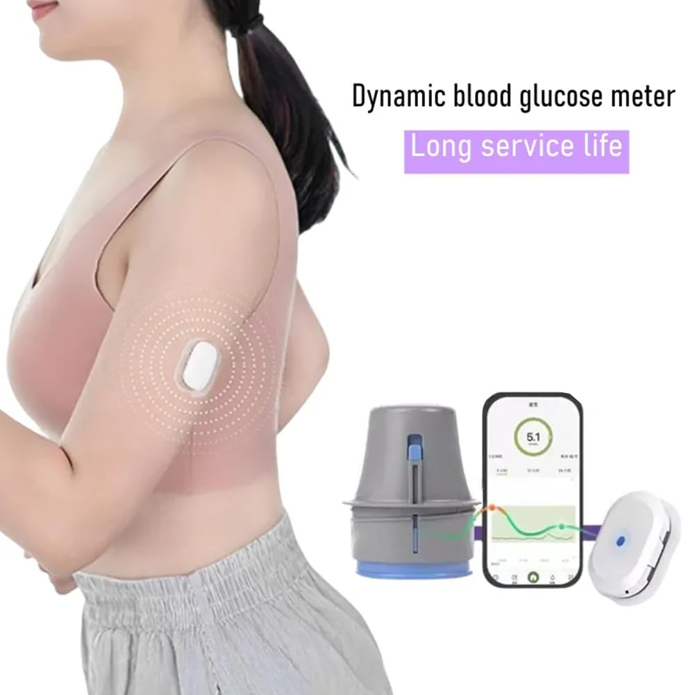 3 Unidades de Glucómetro Aidex con Sensor Únicamente, Monitor Continuo de Glucosa (CGMS), Prueba de Diabetes Sin Pinchazos, Medidores de Azúcar.