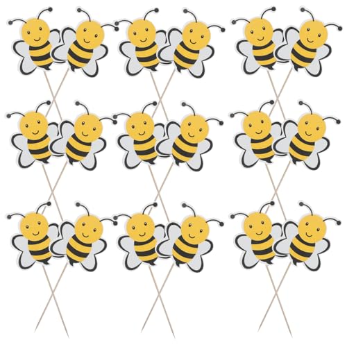 Palillos con forma de abeja para decoración de tartas sin esfuerzo