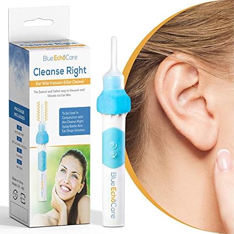 Cleanse Right - Ear Wax Removal Tool Kit. Ear Cleaner, Electric Vibrating Curette Cleaner, Soft Silicone Ear Wax Remover for Kids and Adults Cover