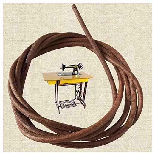 RENNICOCO Correas de máquinas de Coser universales Correas de Correa de Cuero Correas de Pedal con Gancho para Piezas y Accesorios de máquinas de Coser Singer Jones