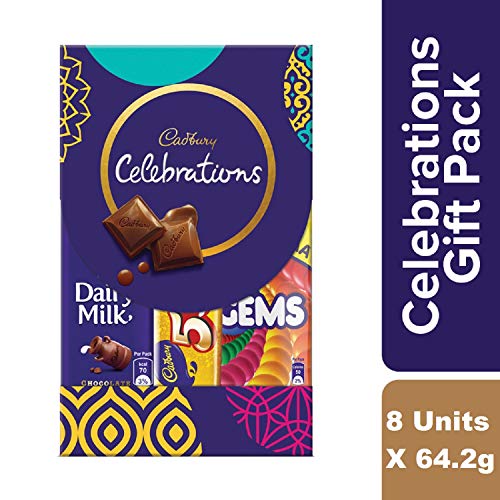 Image of Cadbury Silk Special Potli, 343Gram & Celebrations Assorted Chocolate Gift Pack, 64.2Gram- Pack Of 8
