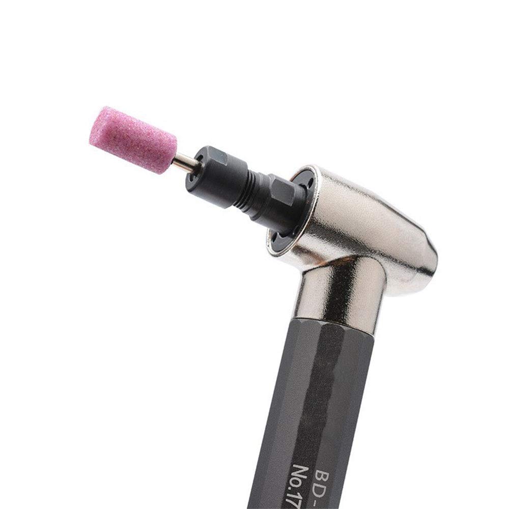 JF-XUAN Pneumatic Riveter Nut Portable Practica Pneumatic High Torque 105° Wind Mill Pen, Hand Held Pneumatic Elbow Grinder Hand Tools Industrial