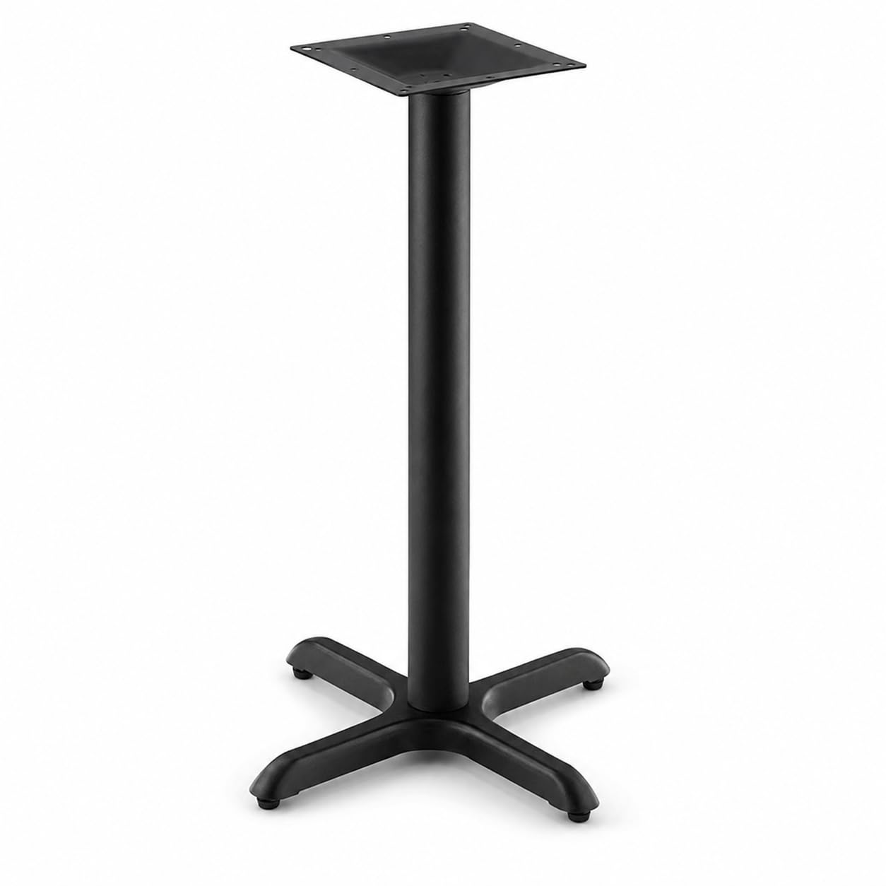 22" x 22" Cross Black Outdoor Table Base Counter Height by Glownary – 22 Inches X 22 Inches, Beech, Brown, Model 427tb2222c3q