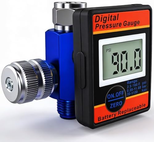 LE LEMATEC Digital Air Pressure Regulator with LED Display Gauge,...