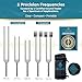 ANU WAVE Tuning Forks for Healing Set of 5 (174Hz, 417Hz, 528Hz, 136.1Hz, 144Hz) Aluminum Alloy Sound Tools with Weighted and Unweighted Forks for Meditation, Yoga and Mindful Practice