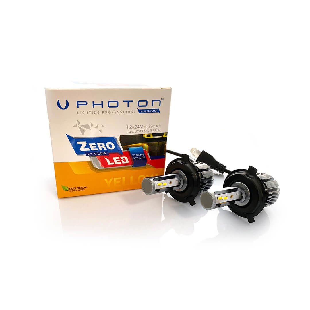 PHOTON Ampul Zero H4 Xtreme Yellow +3 Plus Fansız Led 12V-24V Headlight