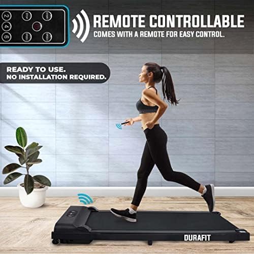 Image of Durafit91 Compact Treadmill Series 2.5 HP Peak DC Motorized Max Speed 8 Km /Hr Max User Weight 100 Home Workout (2.5 HP Peak, Efficio G -Without Handle- 100 Kg Support)