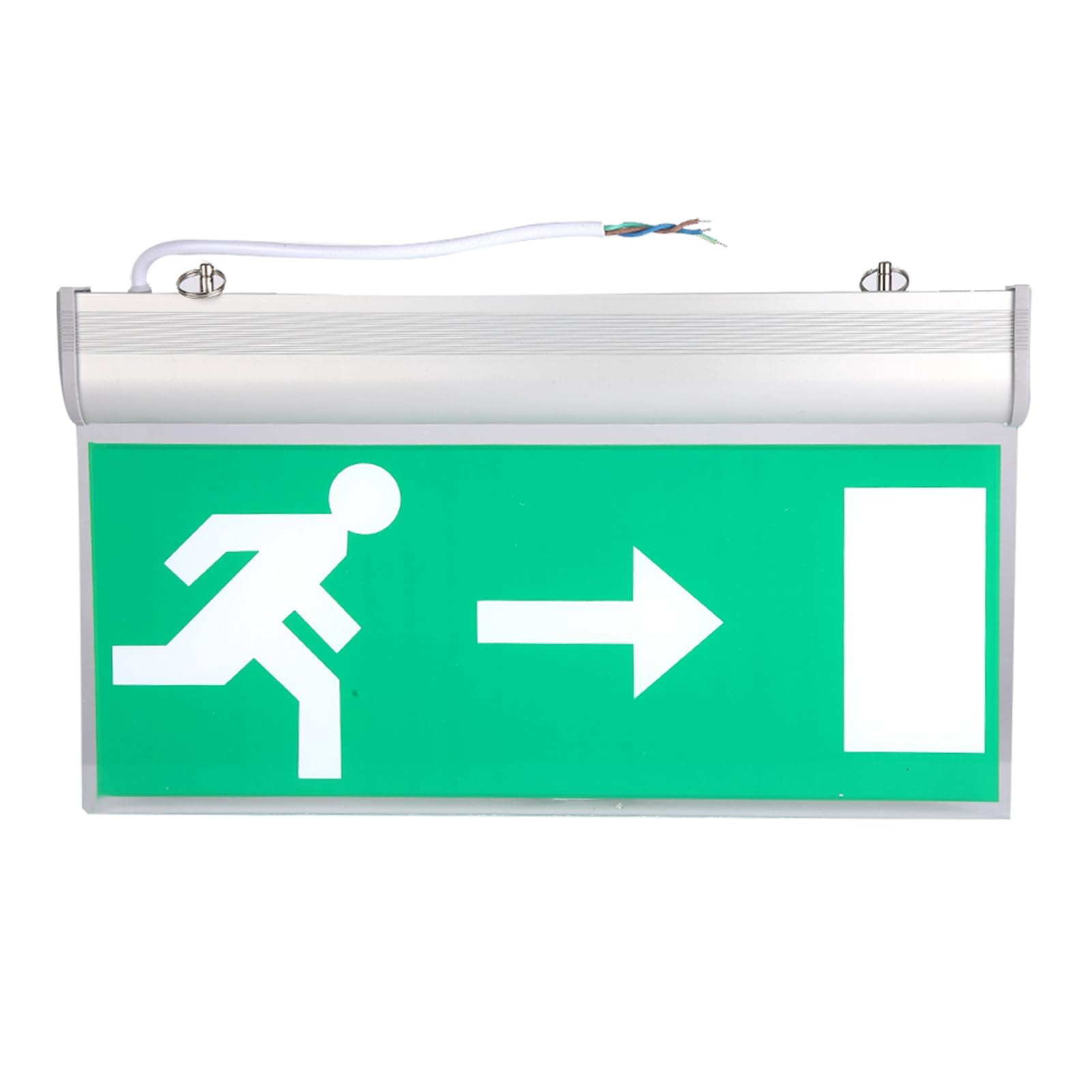 Luz Señal de Emergencia LED,Señal de Iluminación de Salida de Emergencia Verde,Luz Indicadora de Evacuación de Seguridad Automática para Lugares de Entretenimiento Supermercados, hoteles(Lzquierda)