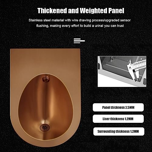Bagni Moderni WC en Acero Inoxidable 304, sanitarios para baño para adultos montados en pared comerciales, servicios higiénicos públicos miniatura 7