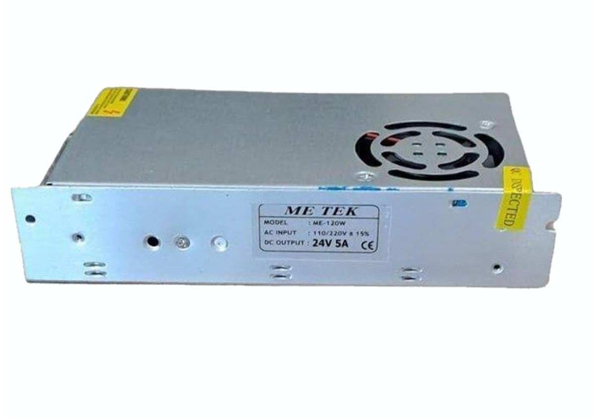 See full amazon price history chart for Techtonics 24V 5A 120W Industrial Metal Power Supply SMPS with Cooling Fan Techtonics 24V 5A 120W Industrial Metal Power Supply SMPS with Cooling Fan (B08GG8JQY3) Amazon Price History, Amazon Price Tracker